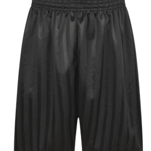 Black PE shadow stripe shorts