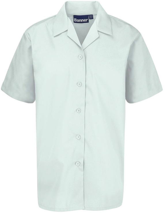 Bluemax Banner White Revere Twinpack Short/S Blouse - Morsons SchoolWear